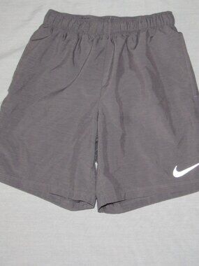 Nike Dri Fit Gray 7" Lined Running Jogging Workout Shorts Men's sz S #908798